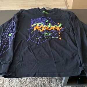 Medium black Dutch bros Halloween long sleeve tee shirt.